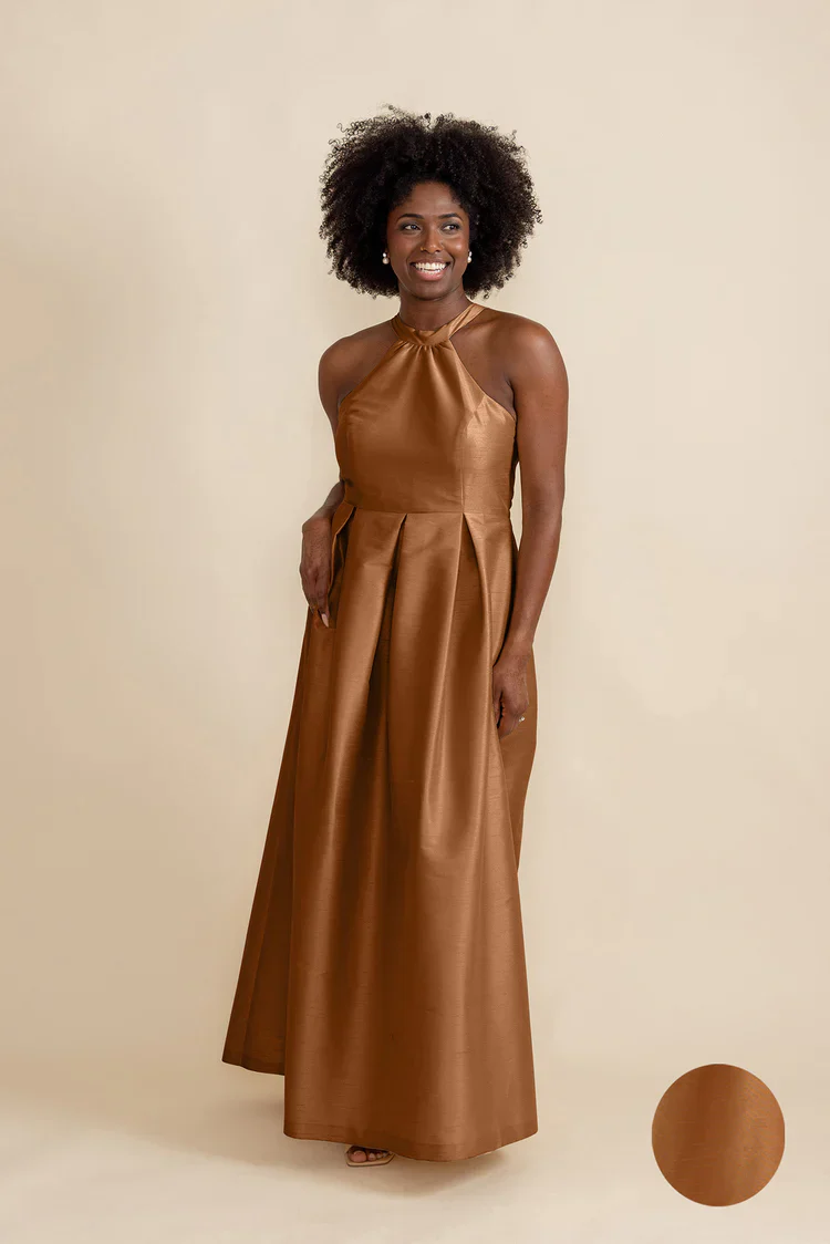 Abby Bodice with Dahlia Skirt in Shantung - Image 15