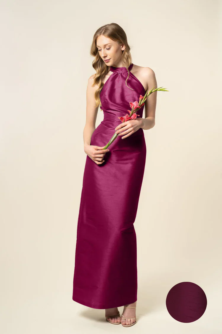 Abby Bodice with Straight Skirt in Shantung - Image 17