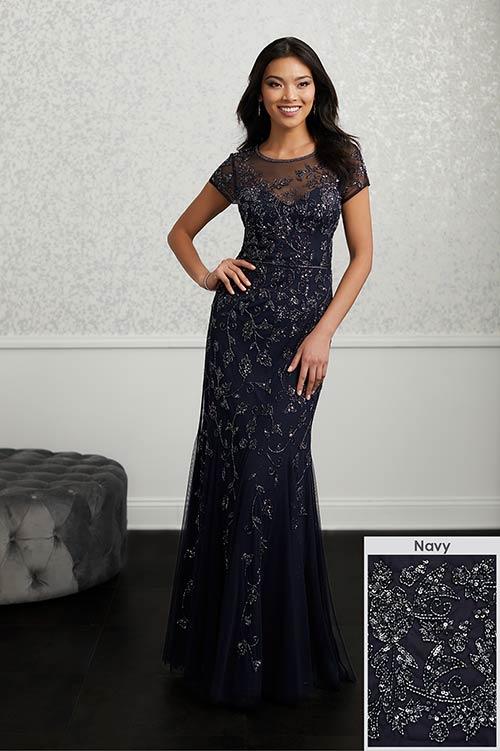 Adrianna Papell Platinum Bridesmaid Dress 40215 - Image 13