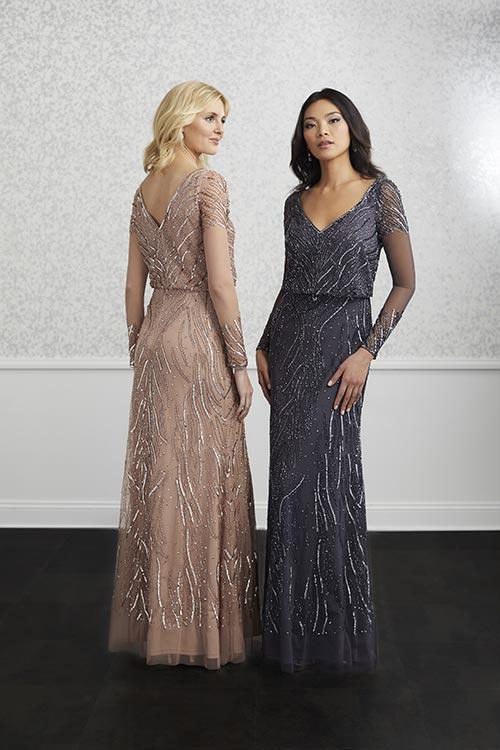 Adrianna Papell Platinum Bridesmaid Dress 40218 - Image 2