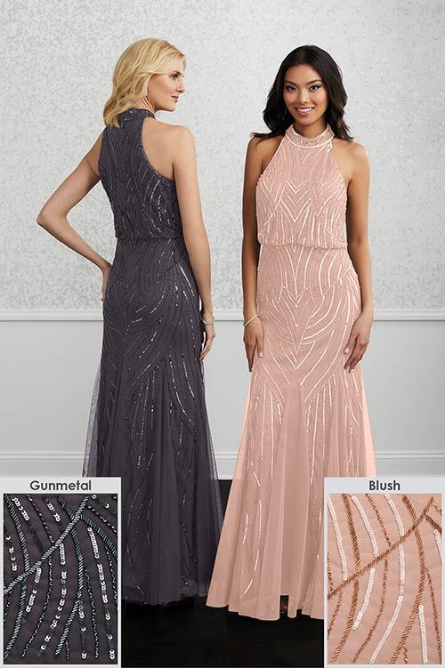 Adrianna Papell Platinum Bridesmaid Dress 40224 - Image 2