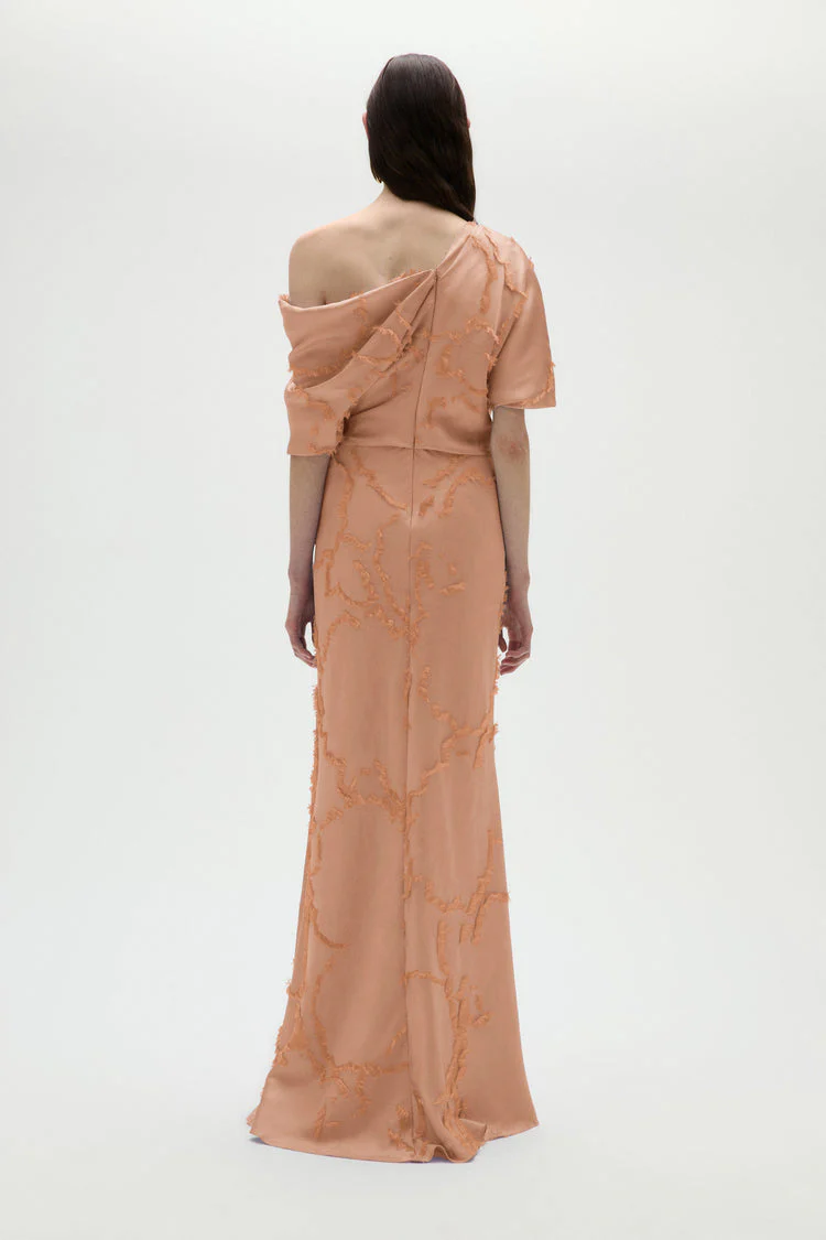 Amsale Evening Jacquard Slouch Dress P916 - Image 7