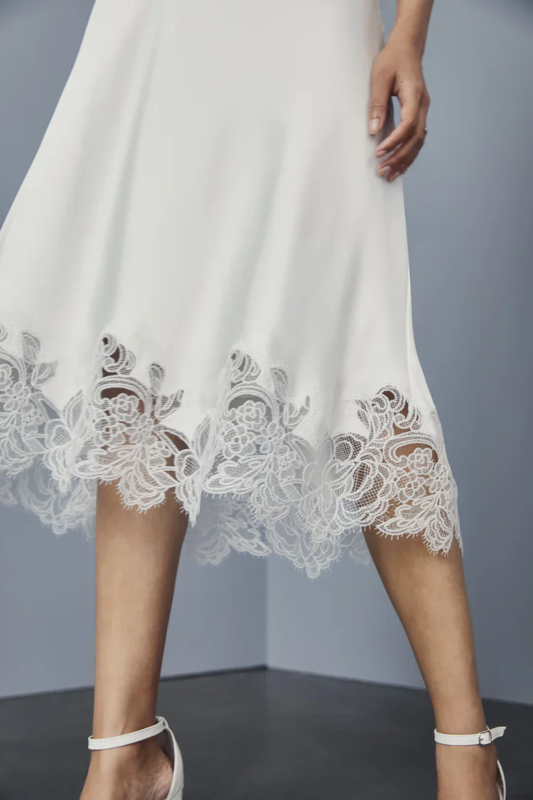 Amsale Little White Dress LW167 - Image 4