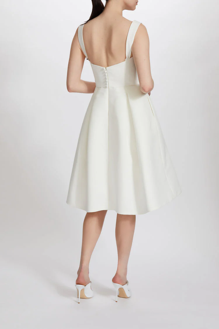 Amsale Little White Dress LW235 - Image 2