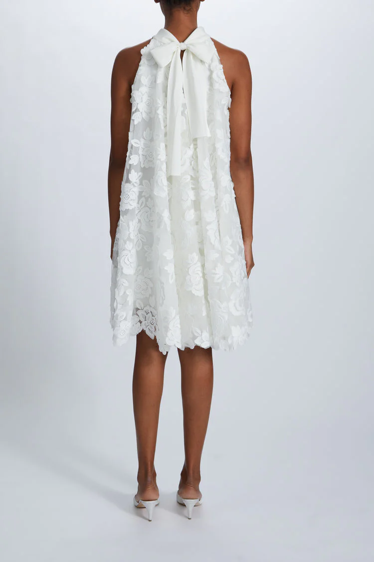 Amsale Little White Dress LW244 - Image 3