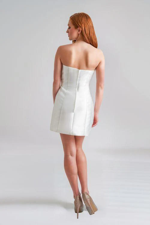 Bari Jay Little White Dress 25WD04 - Image 2