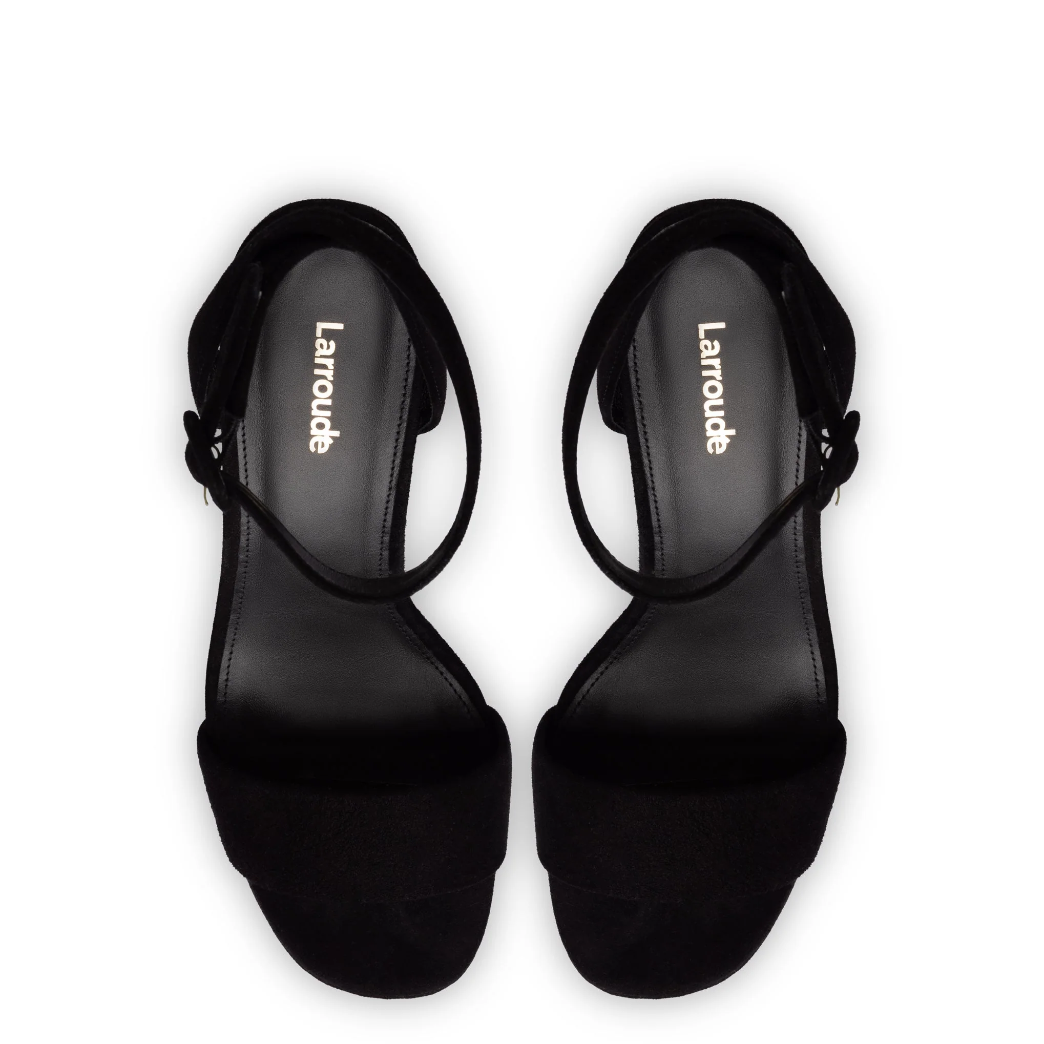 Dolly Sandal In Black Suede - Image 3