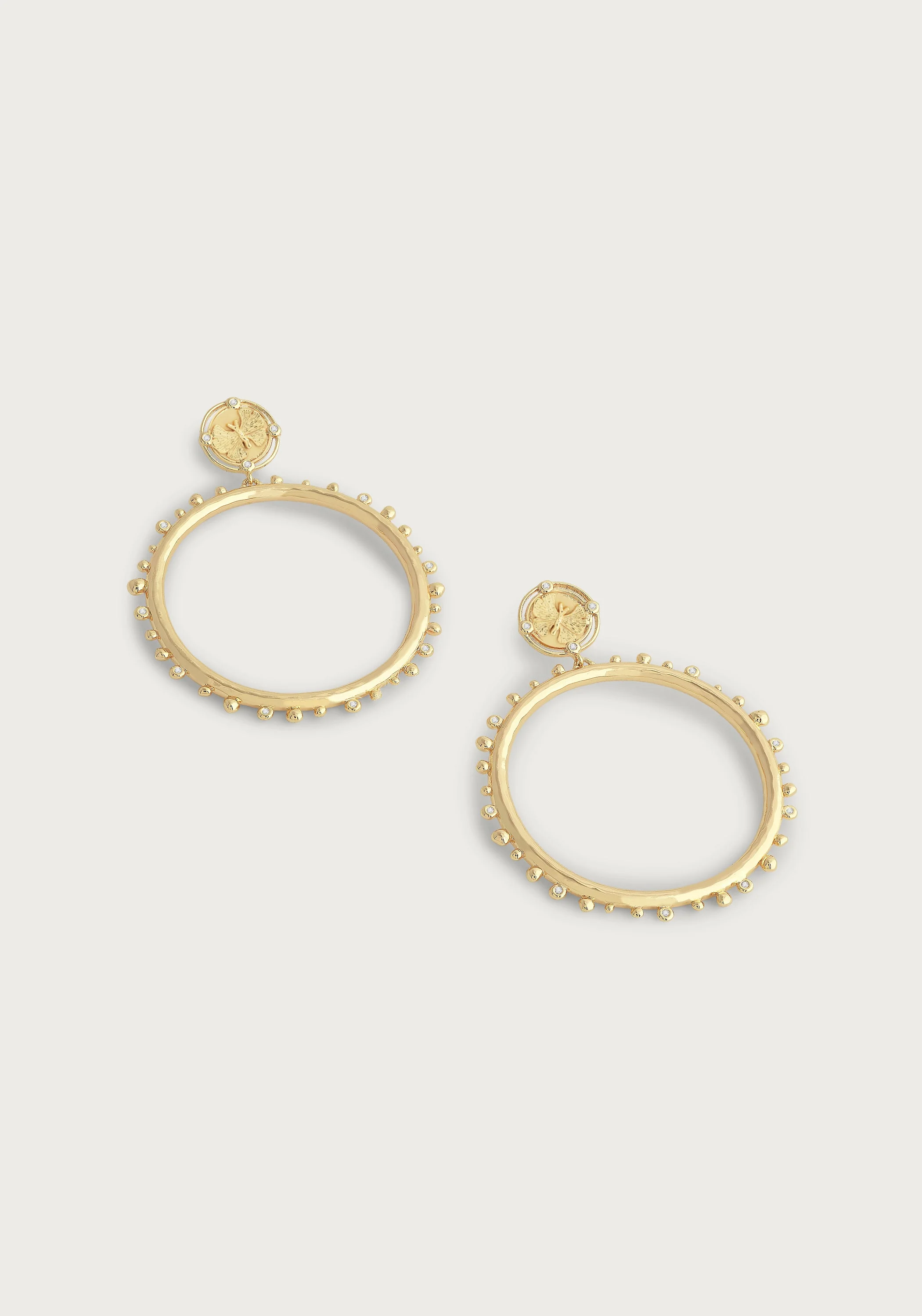 Butterfly Coin Molten Hoops - Image 2