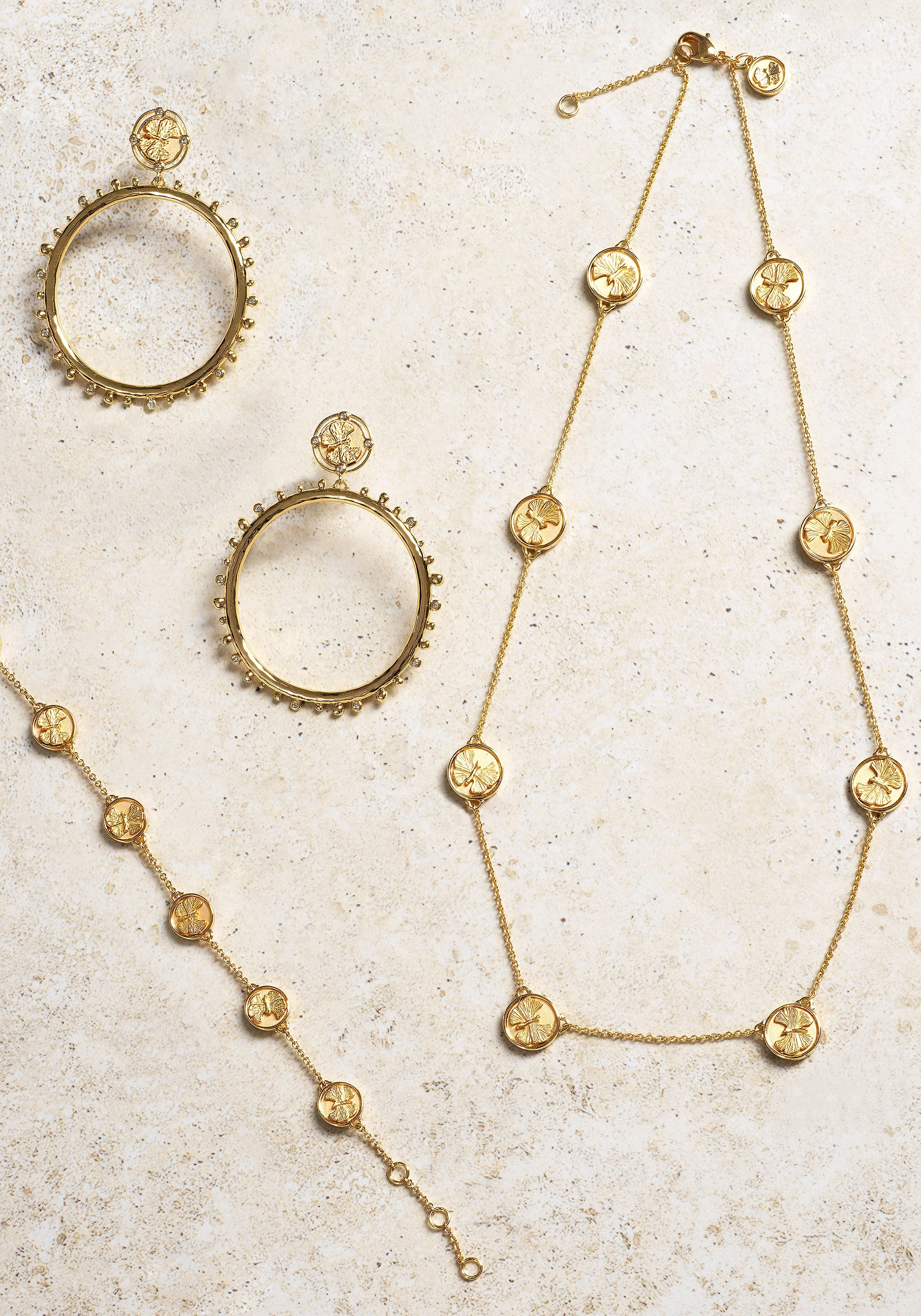 Butterfly Coin Molten Hoops - Image 3