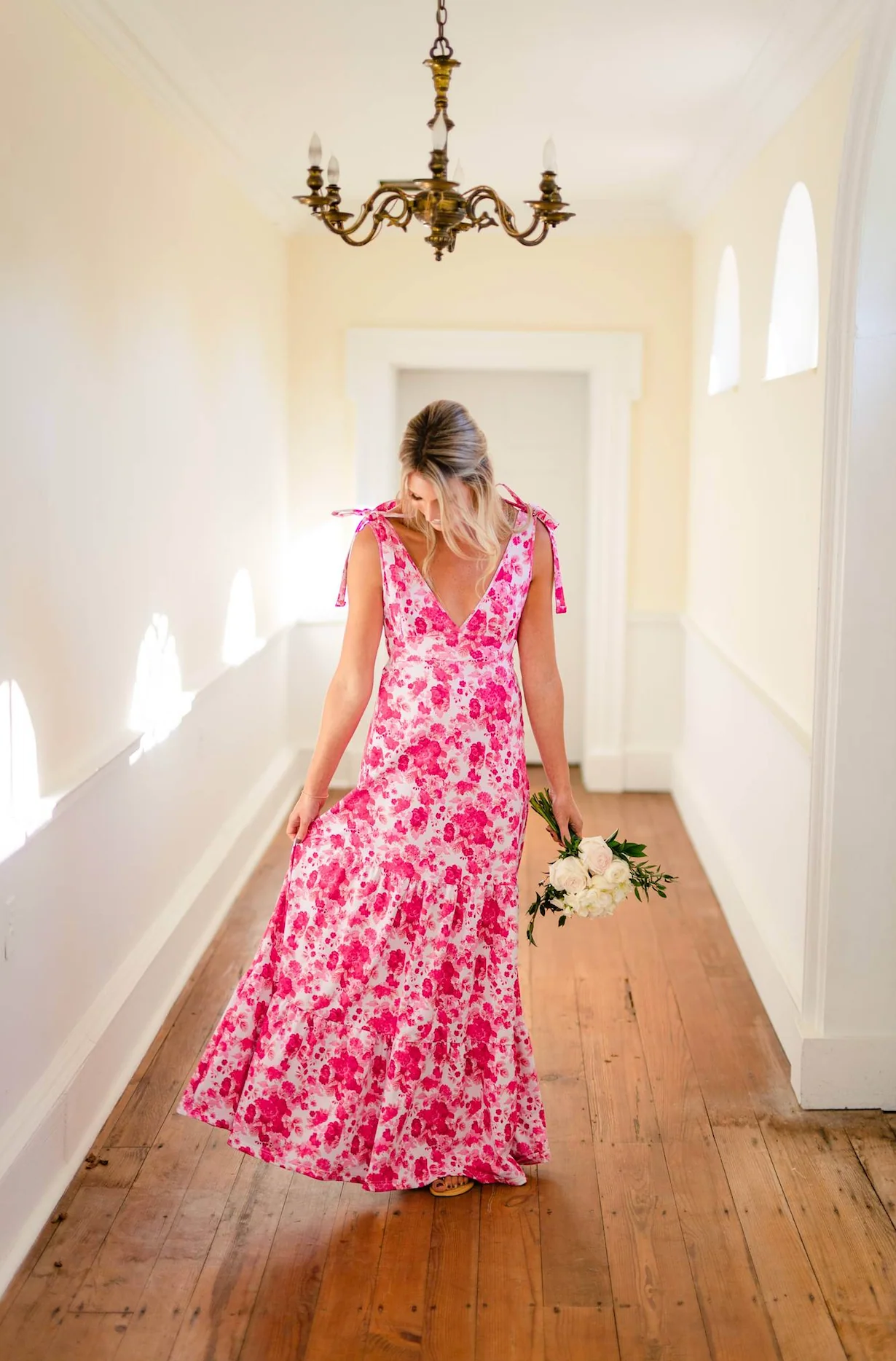 Clementine Dress in Raspberry Chateau - Image 2