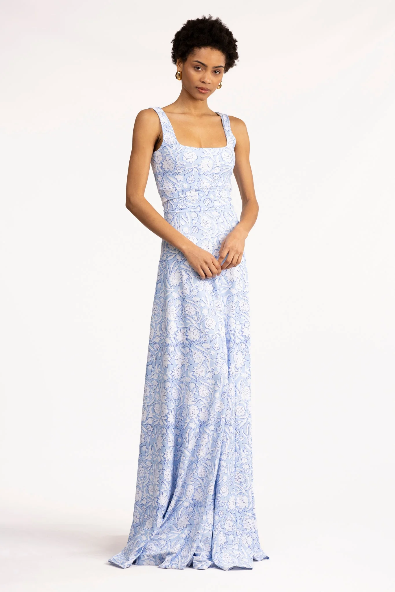 Cosette Dress in Ocean Mist