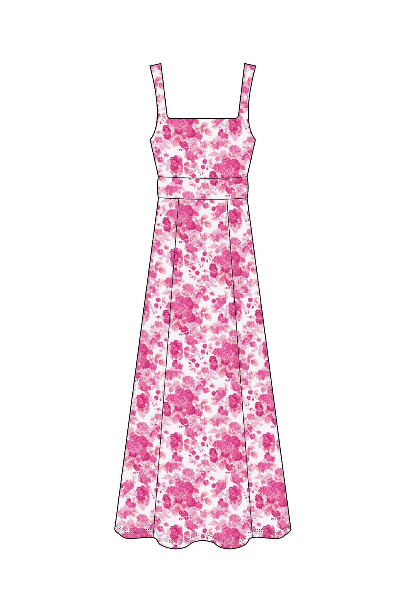 Cosette Dress in Raspberry Chateau - Image 7