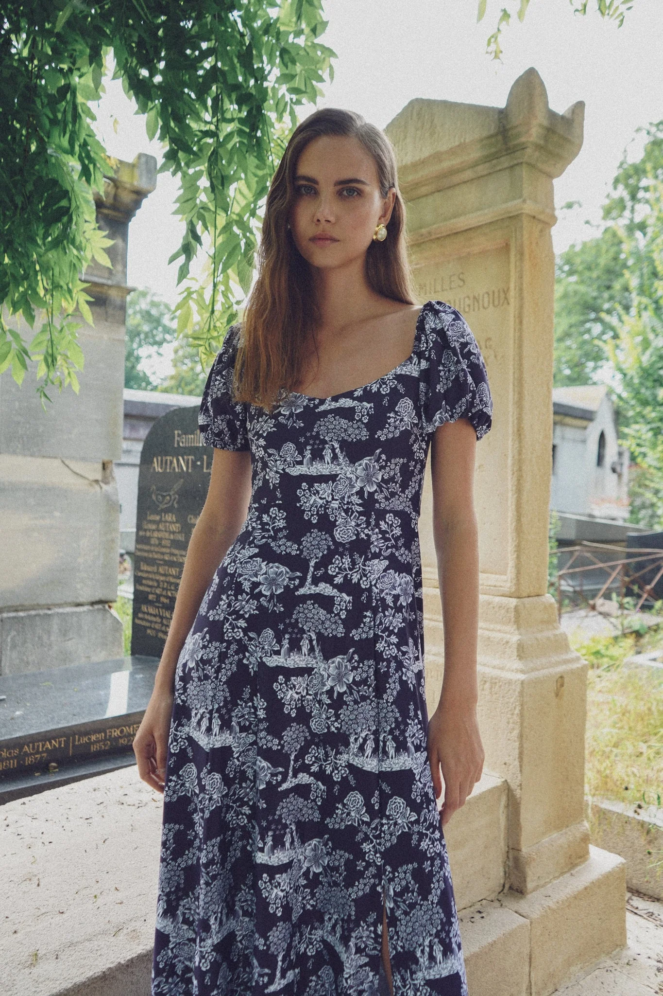 Elizabeth Dress in French Country Navy - Image 4