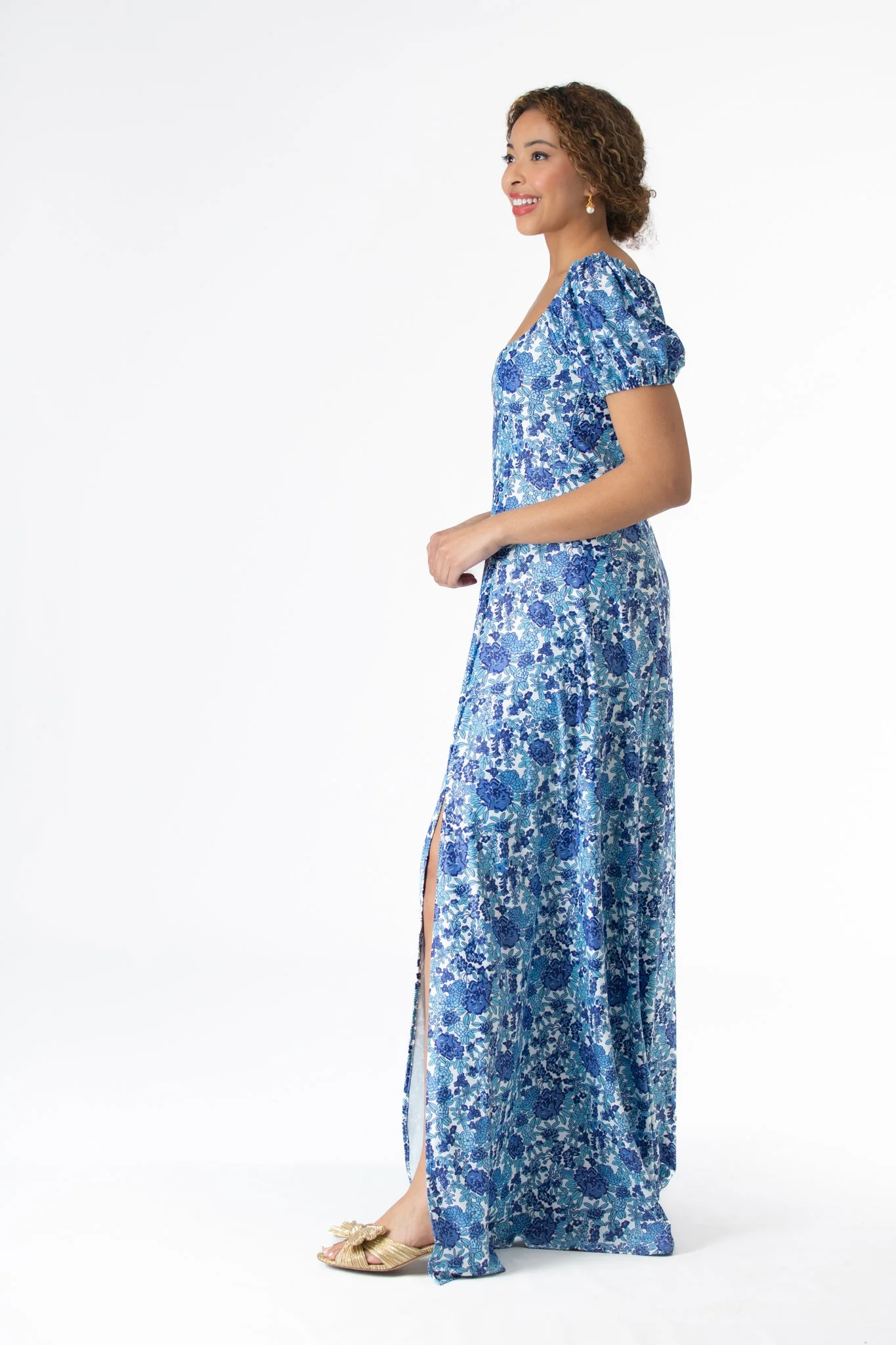 Elizabeth Dress in Porcelain Petals - Image 4