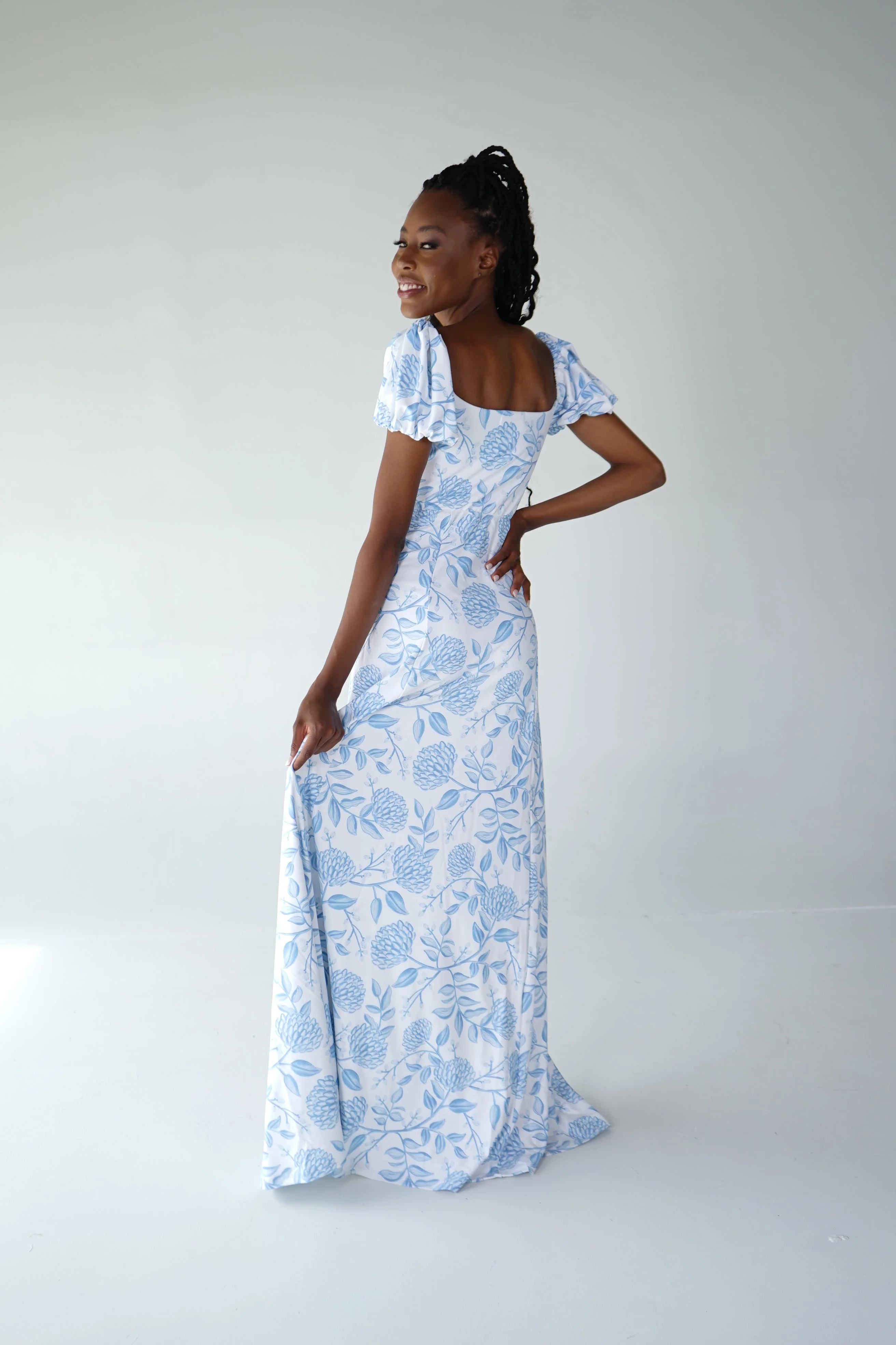 Elizabeth Dress in Dusty Bloom - Image 3