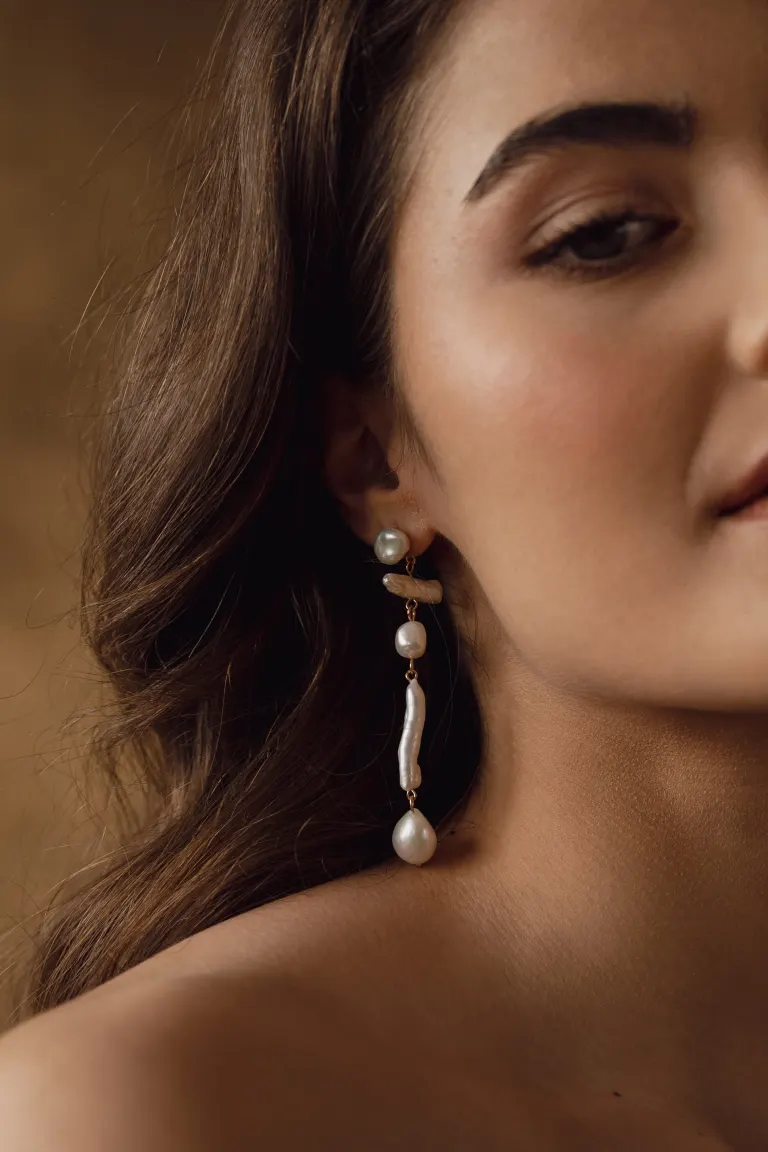 Esme Pearl Statement Earring
