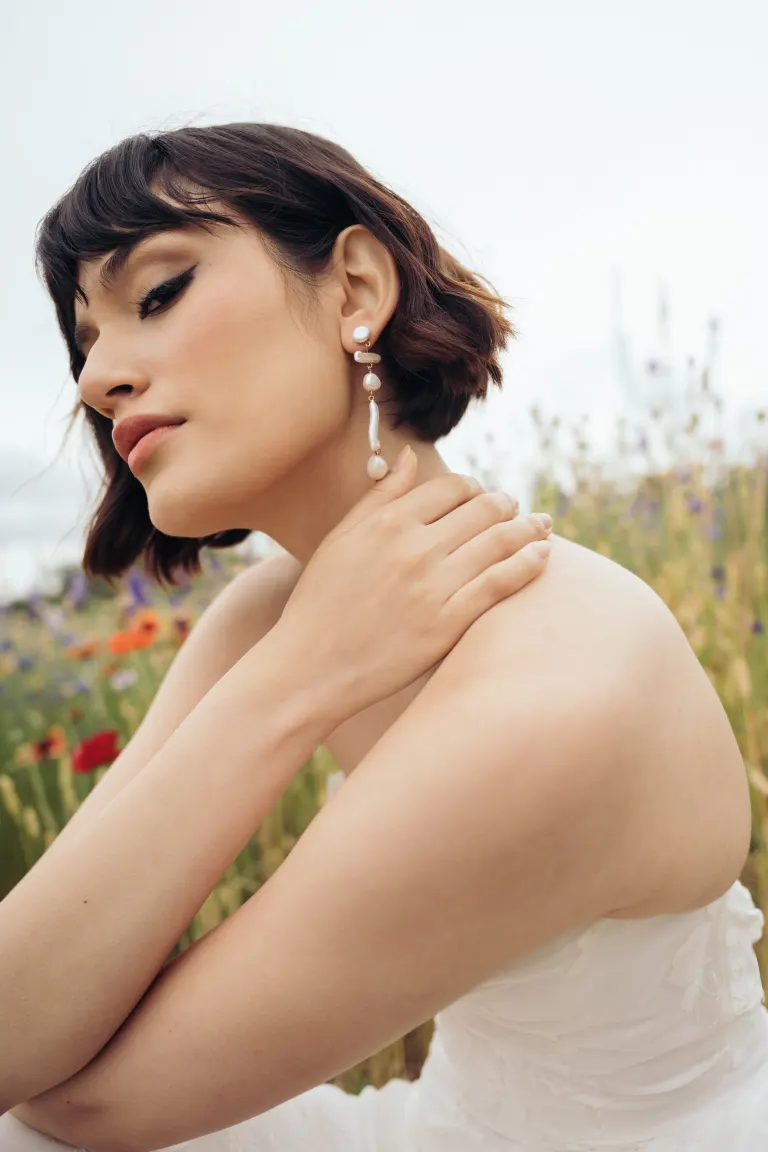 Esme Pearl Statement Earring - Image 5
