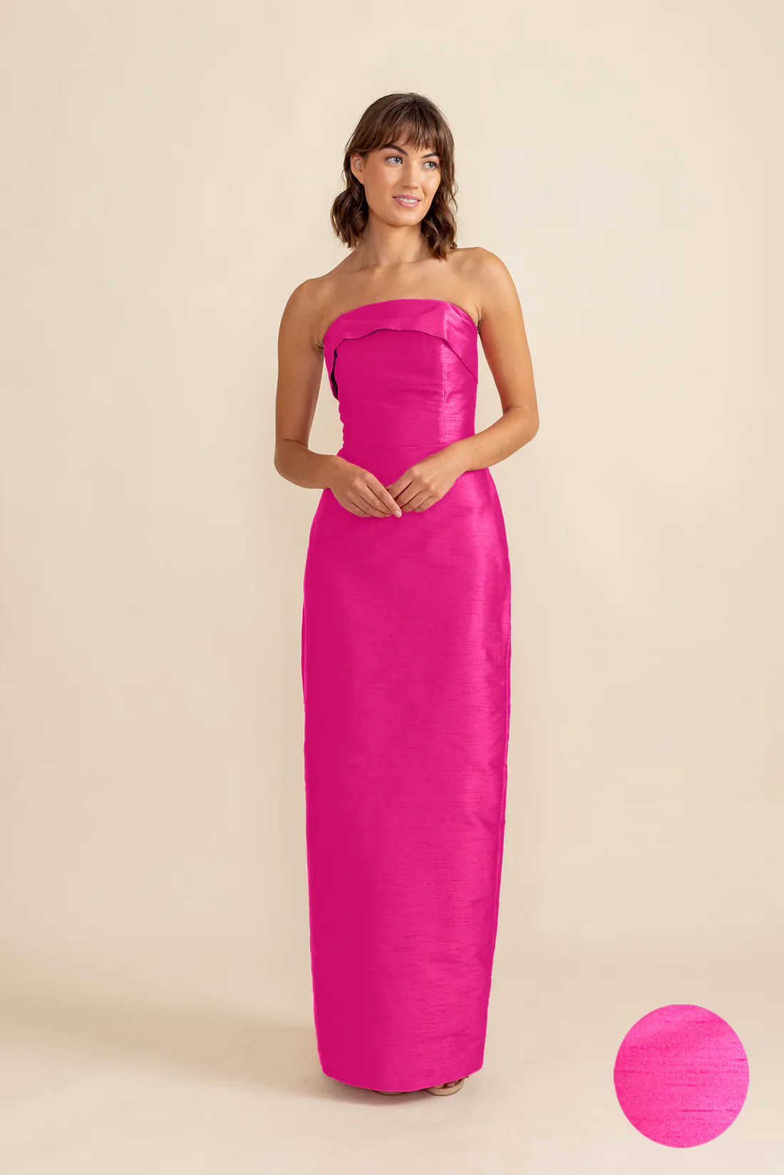 Eva Bodice with Straight Skirt in Shantung - Image 16