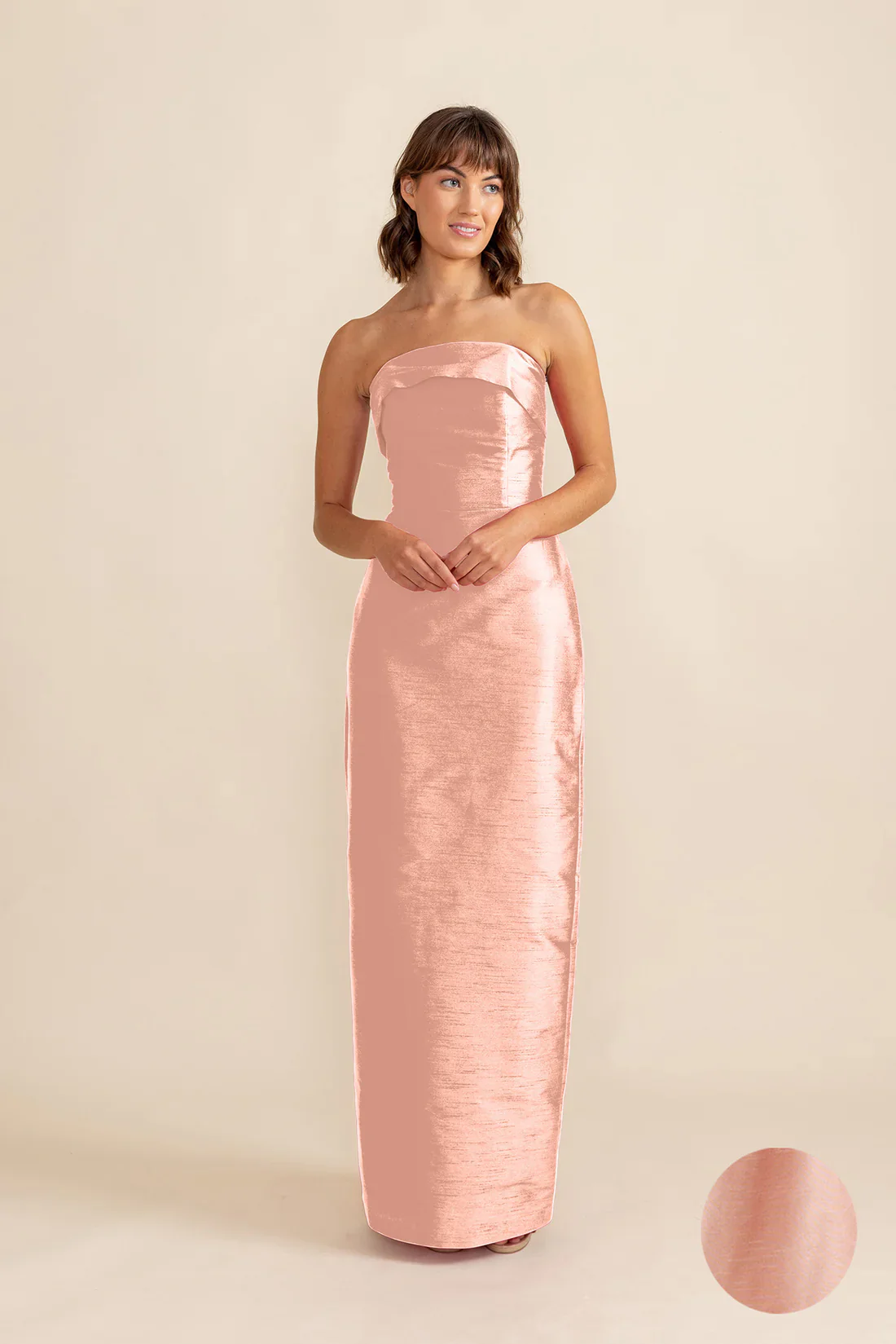 Eva Bodice with Straight Skirt in Shantung - Image 17