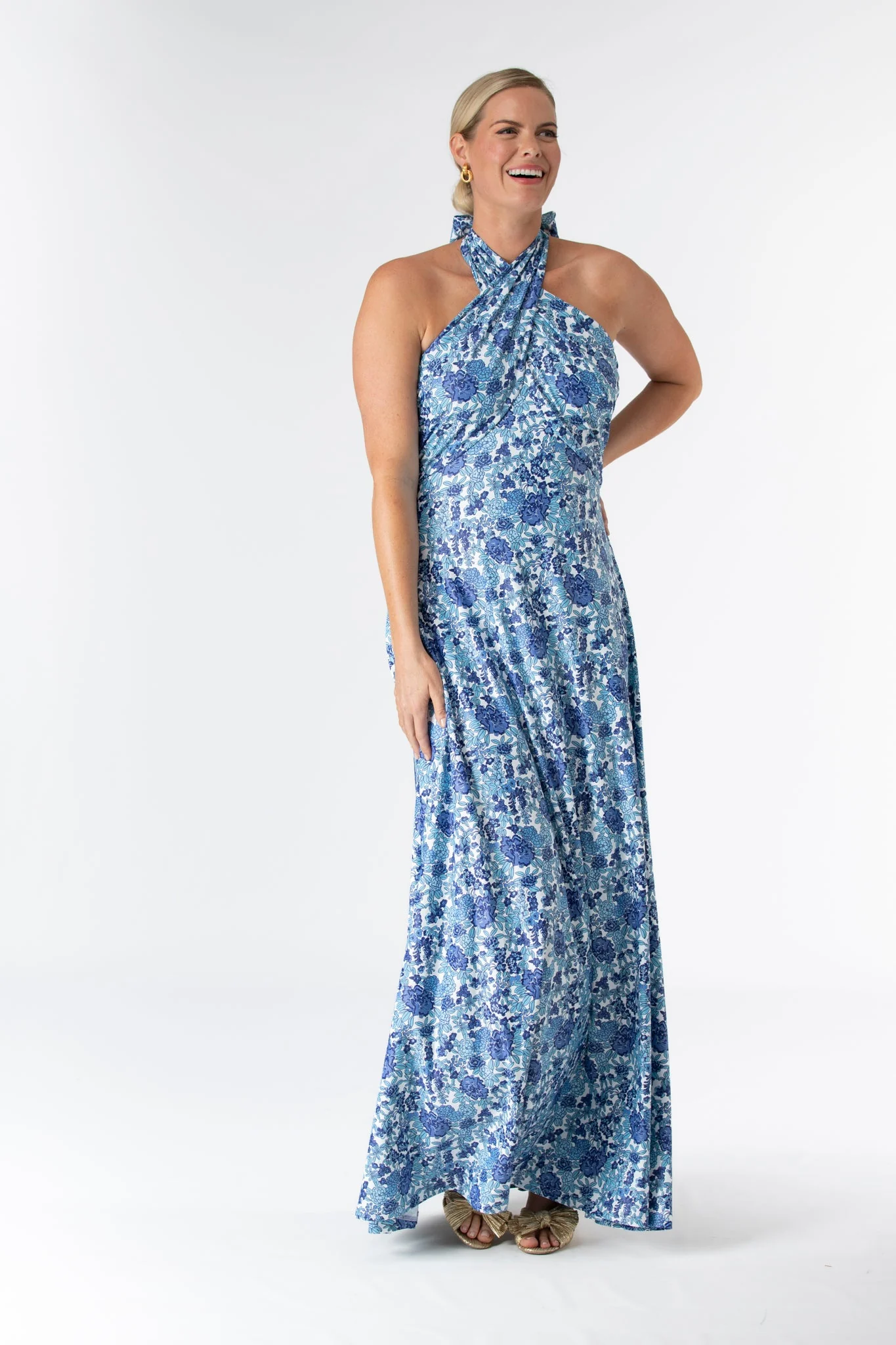 Fallon Dress in Porcelain Petals - Image 4