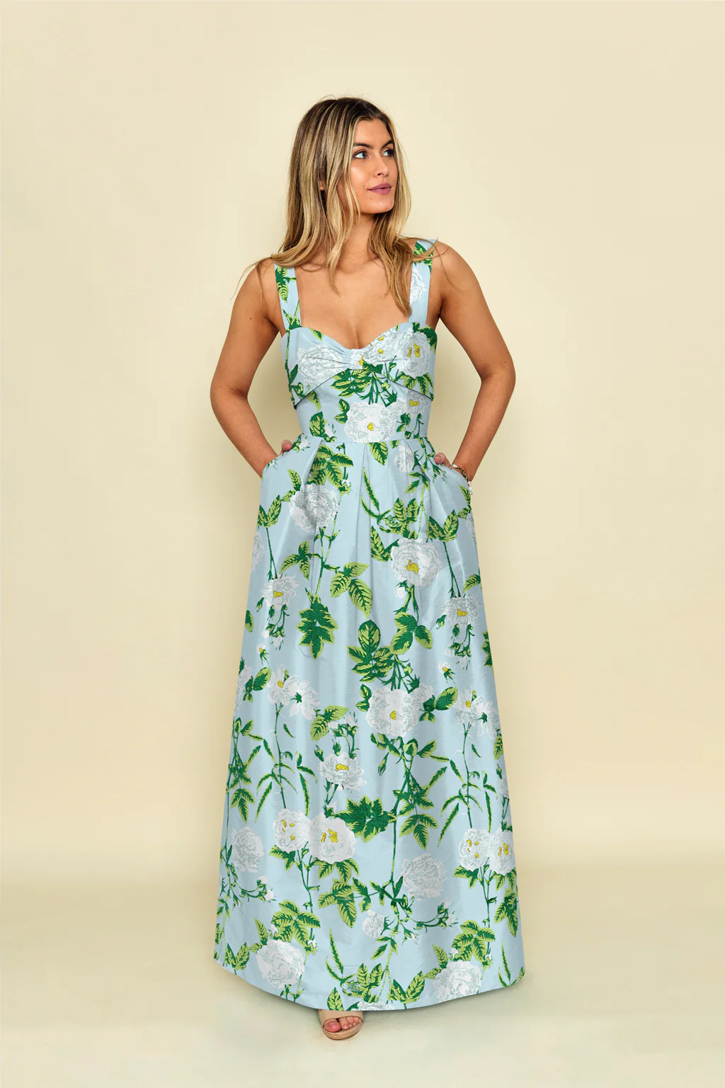 Grace Bodice with Dahlia Skirt in Camellia Jacquard - Image 3