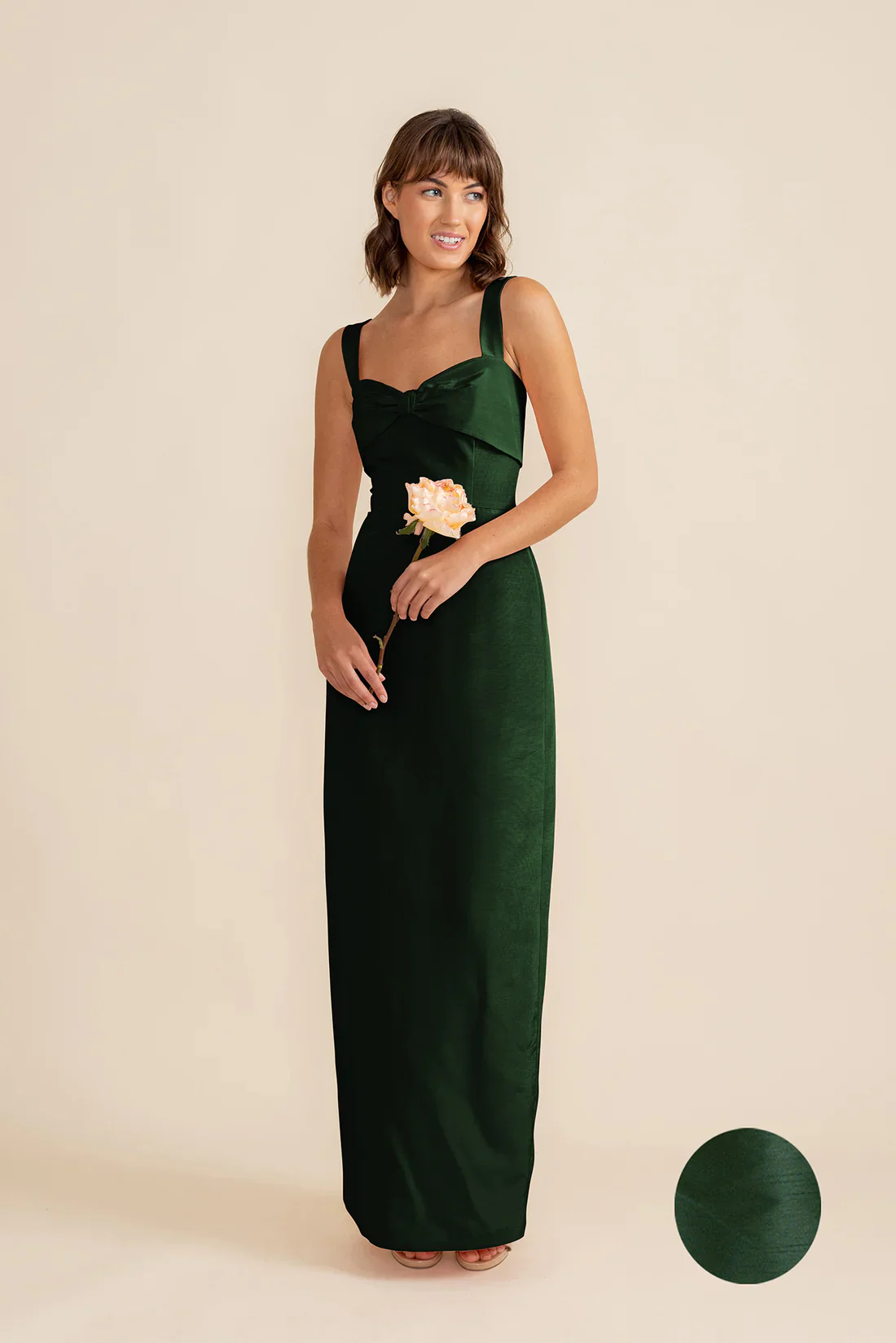 Grace Bodice with Straight Skirt in Shantung - Image 19
