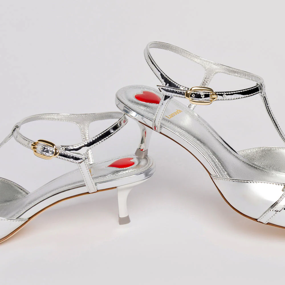 Grace Pump In Silver Specchio - Image 7