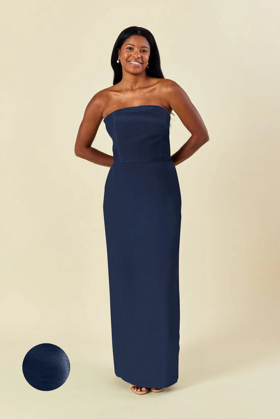 Hannah Bodice With Straight Skirt in Shantung - Image 10