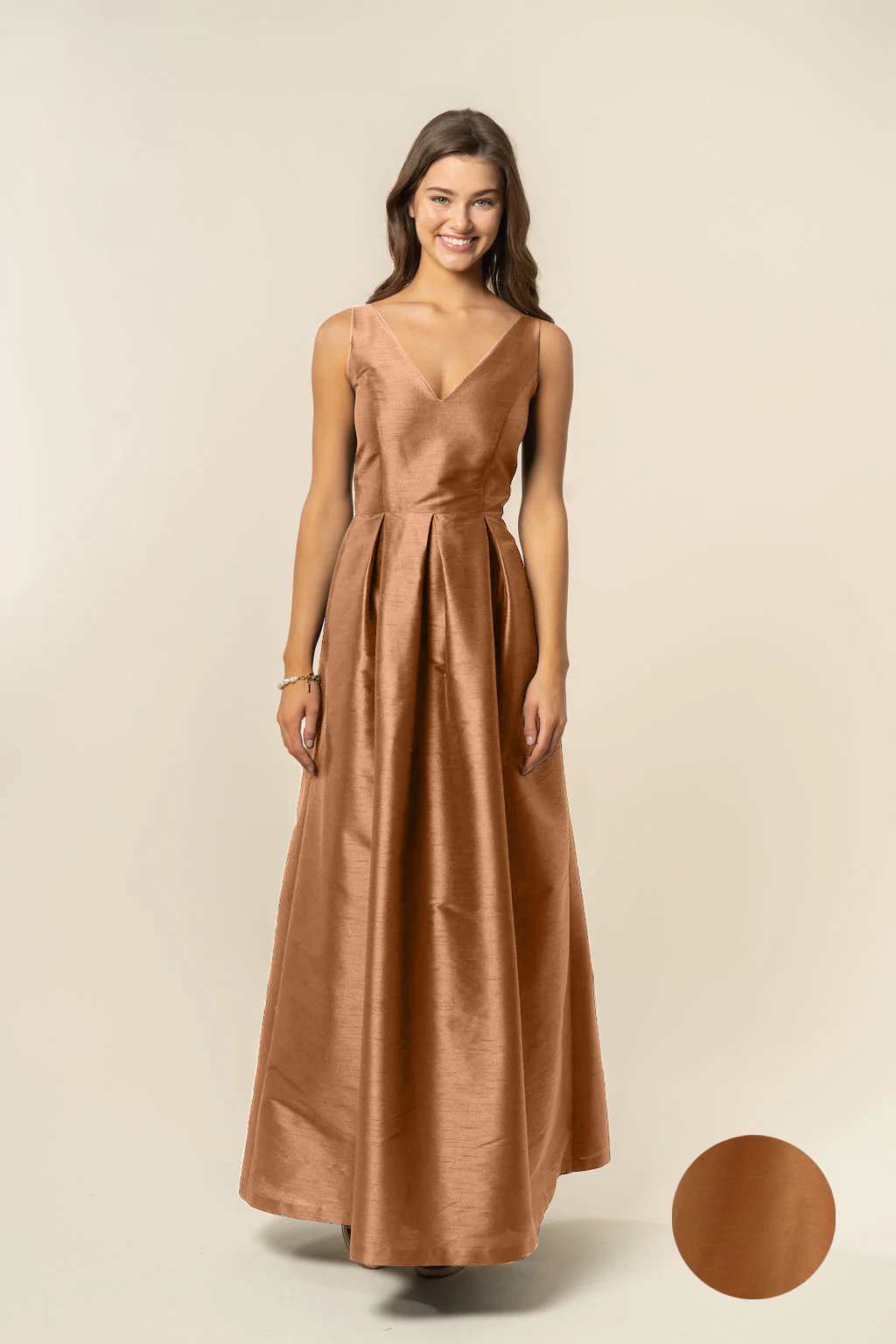 Harper Bodice with Dahlia Skirt in Shantung - Image 14