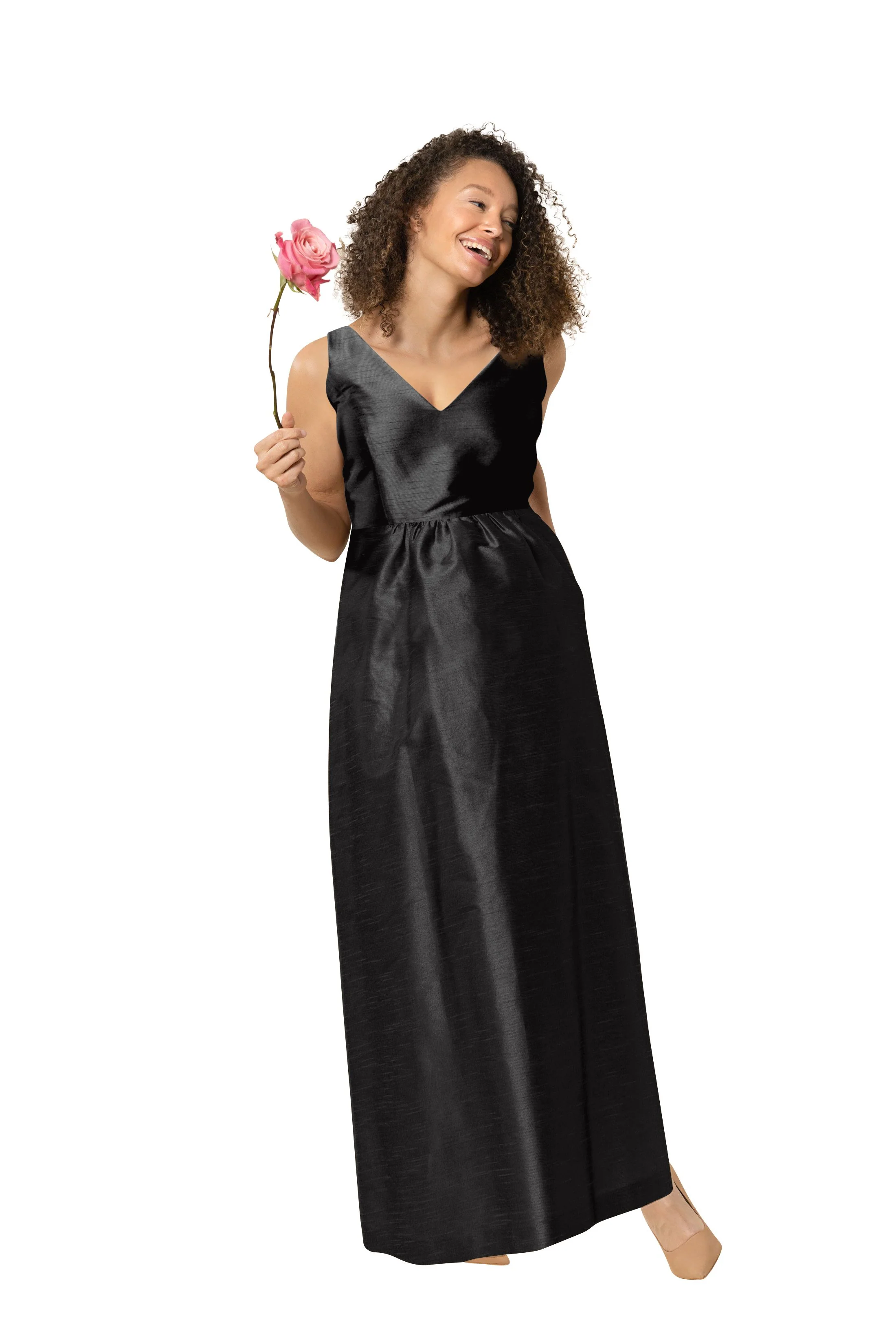 Harper Bodice With Maternity Skirt in Shantung