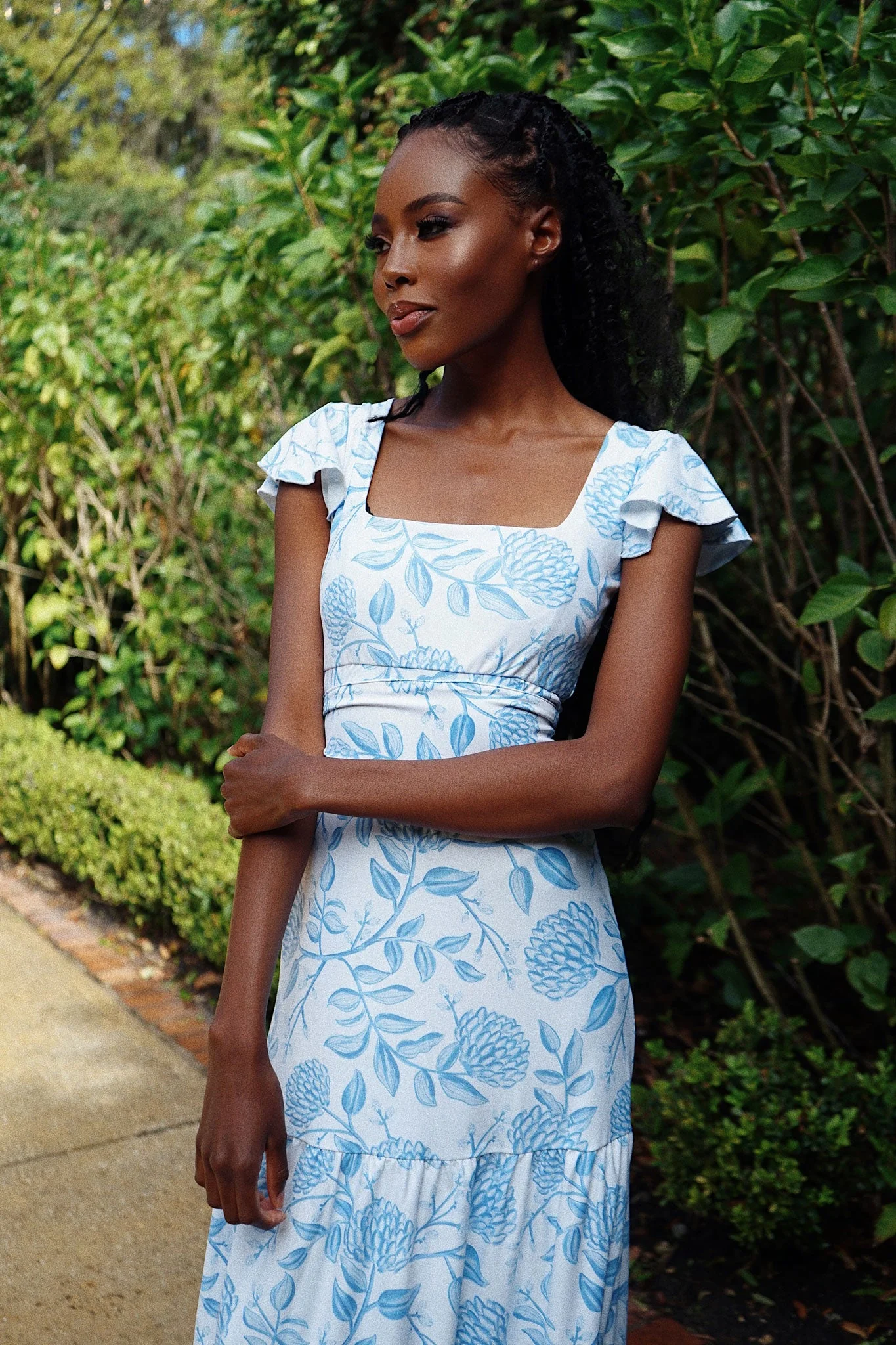 Isabella Dress in Dusty Bloom - Image 6