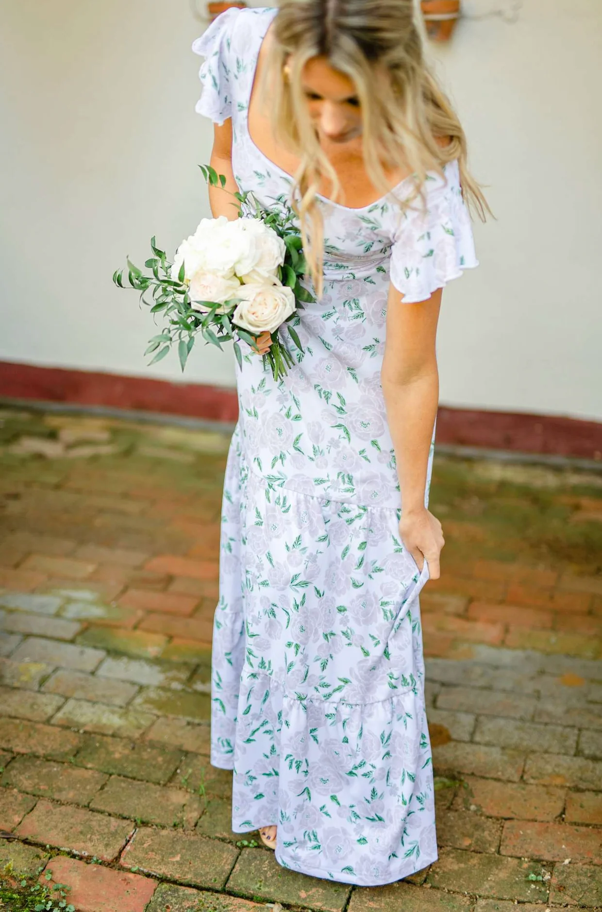 Isabella Dress in Peony Prosecco - Image 5