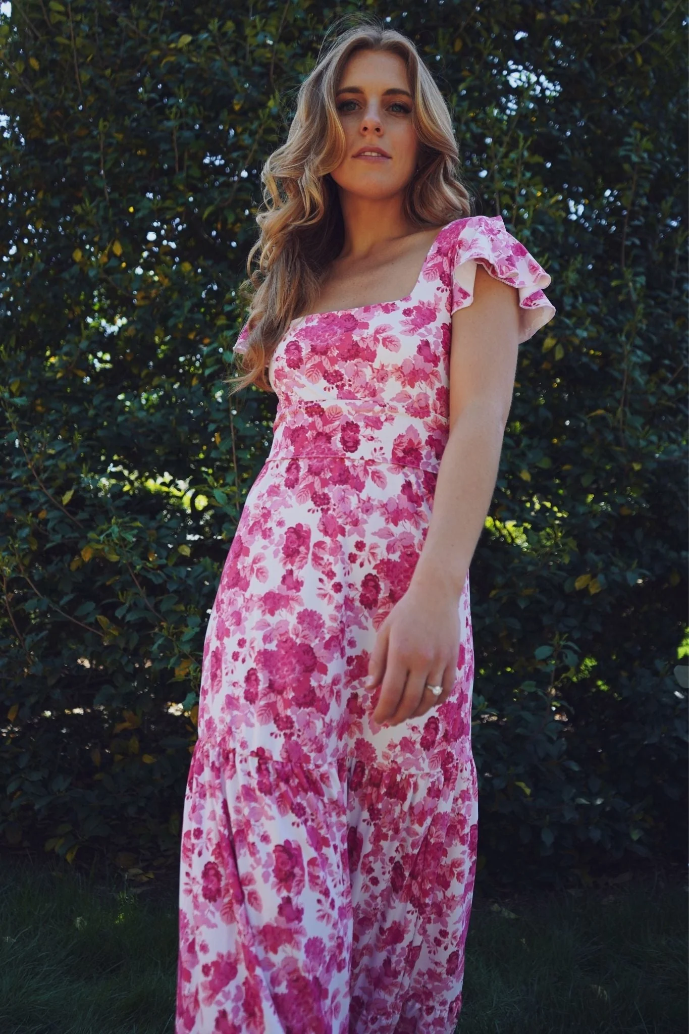 Isabella Dress in Raspberry Chateau - Image 3