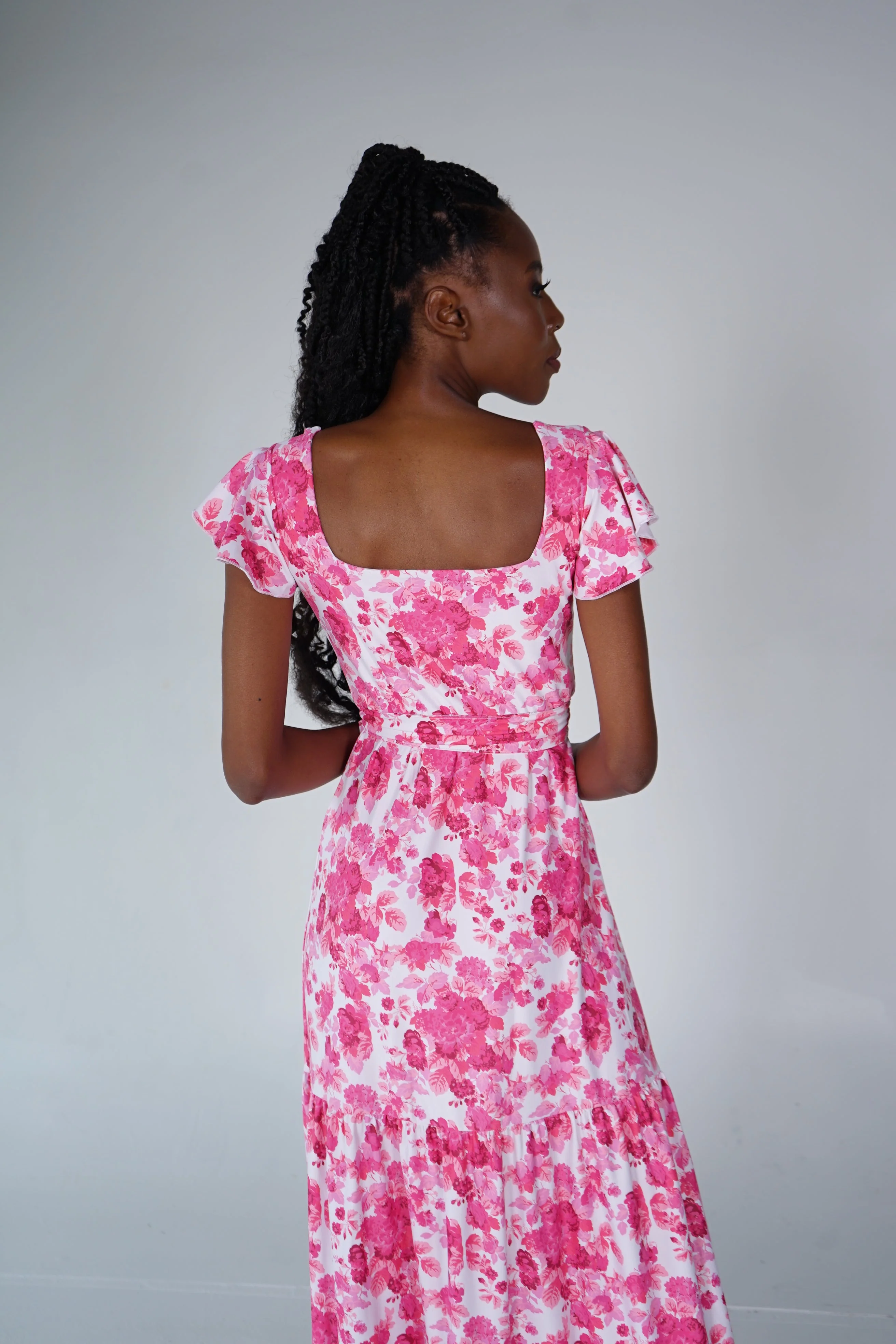 Isabella Dress in Raspberry Chateau - Image 5