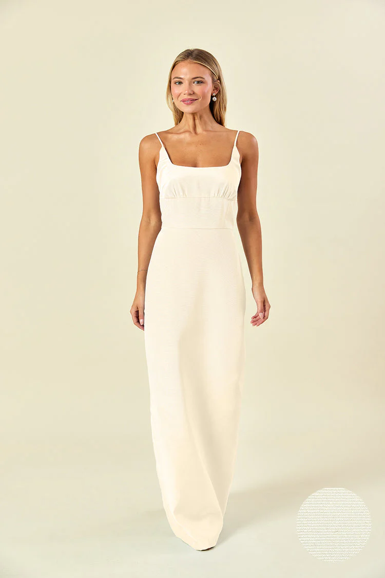 Jane Bodice with Straight Skirt in Drapey Bengaline - Image 3