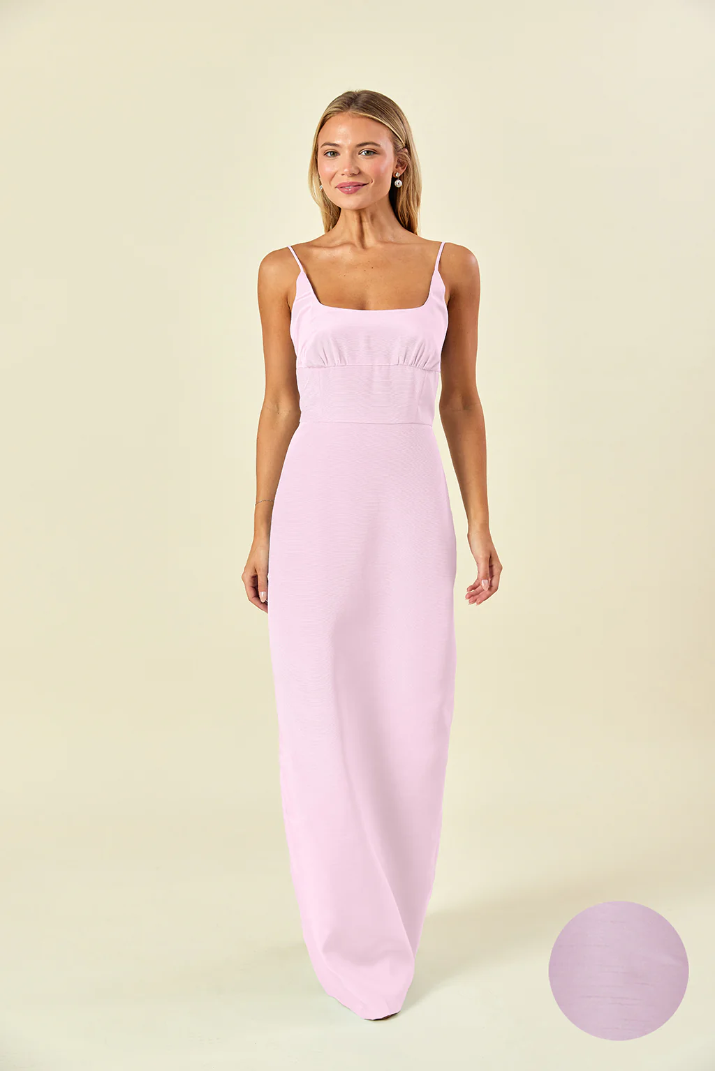 Jane Bodice with Straight Skirt in Shantung
