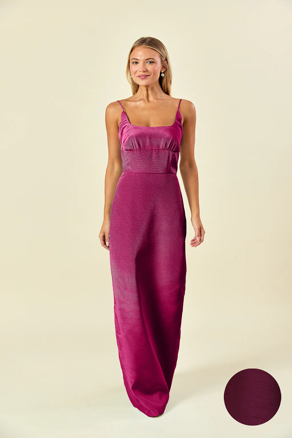 Jane Bodice with Straight Skirt in Shantung - Image 12