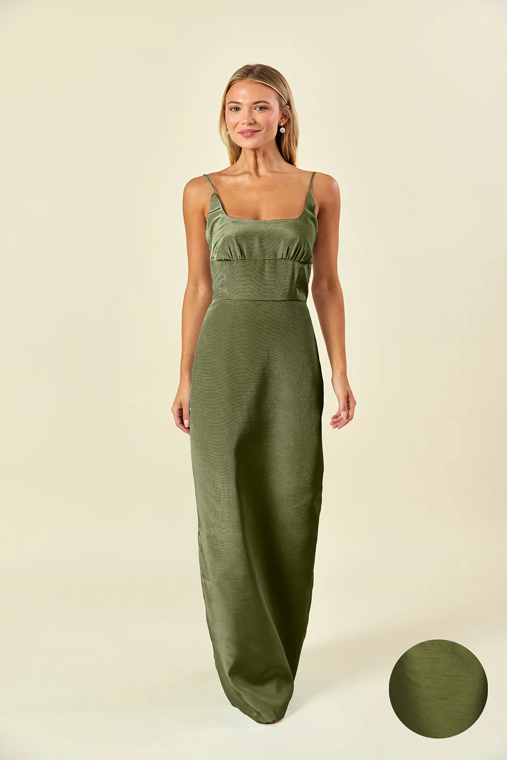 Jane Bodice with Straight Skirt in Shantung - Image 15