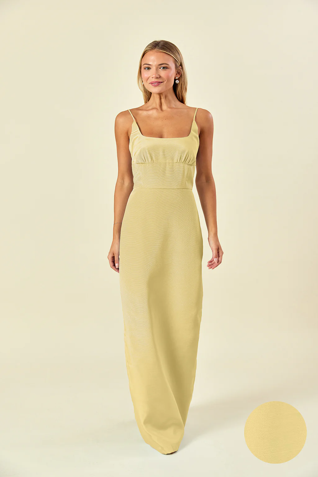 Jane Bodice with Straight Skirt in Shantung - Image 5