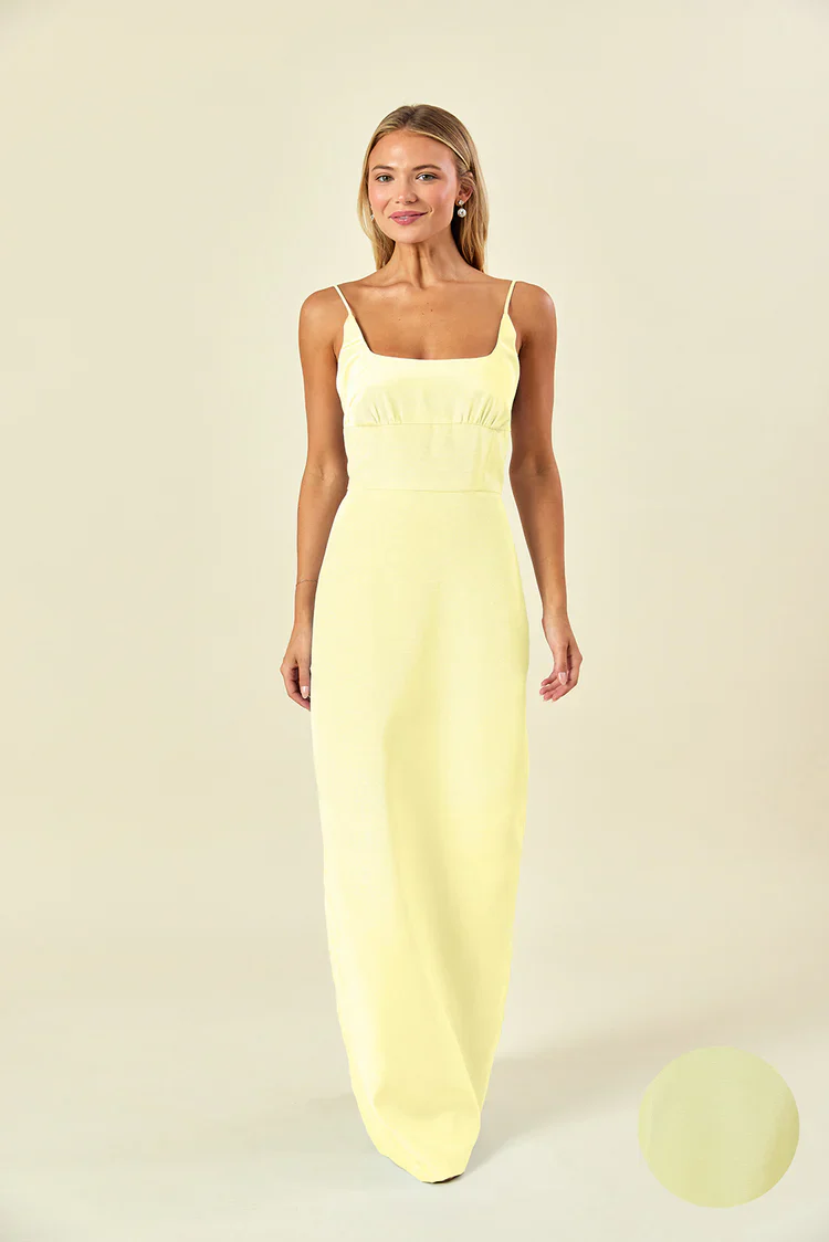 Jane Bodice with Trumpet Skirt in Drapey Bengaline - Image 3