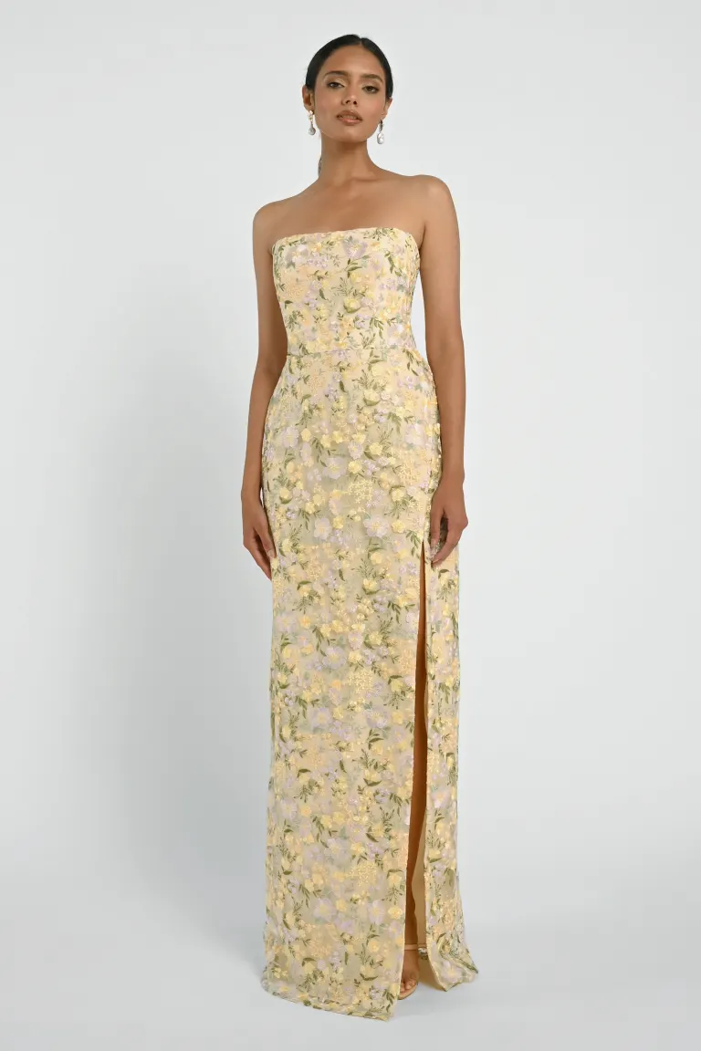 Jenny Yoo Bridesmaid Dress Mercy in Ophelia Embroidered Tulle - Image 5