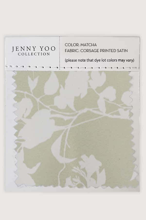 Jenny Yoo Corsage Printed Satin Swatch Card - Image 2
