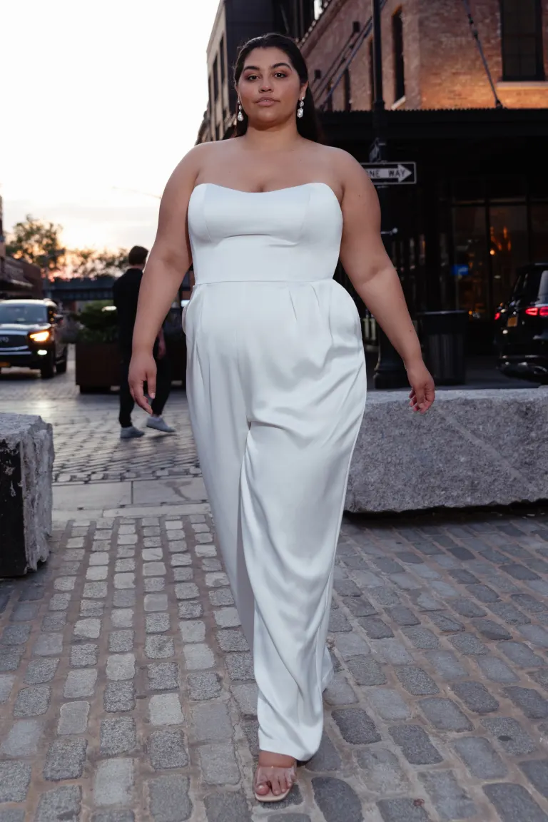 Jenny Yoo Little White Annika Jumpsuit - Image 3