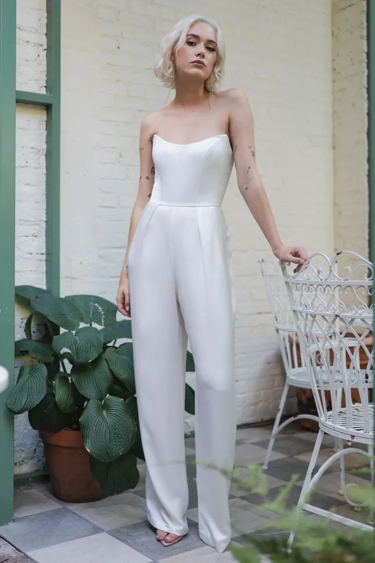 Jenny Yoo Little White Annika Jumpsuit - Image 5