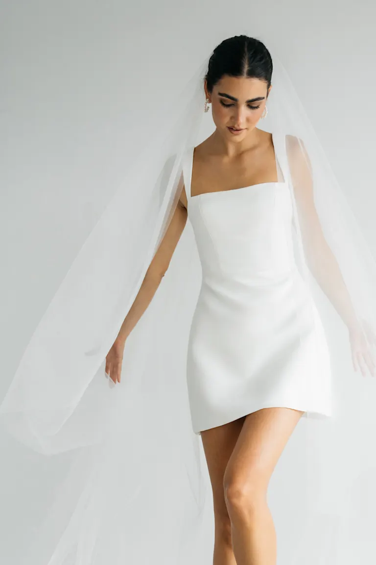 Jenny Yoo Little White Dress Camille - Image 4