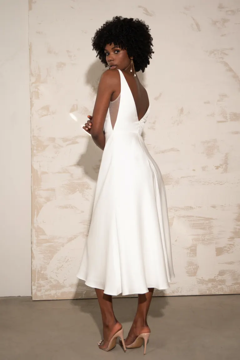 Jenny Yoo Little White Dress Caroline - Image 4