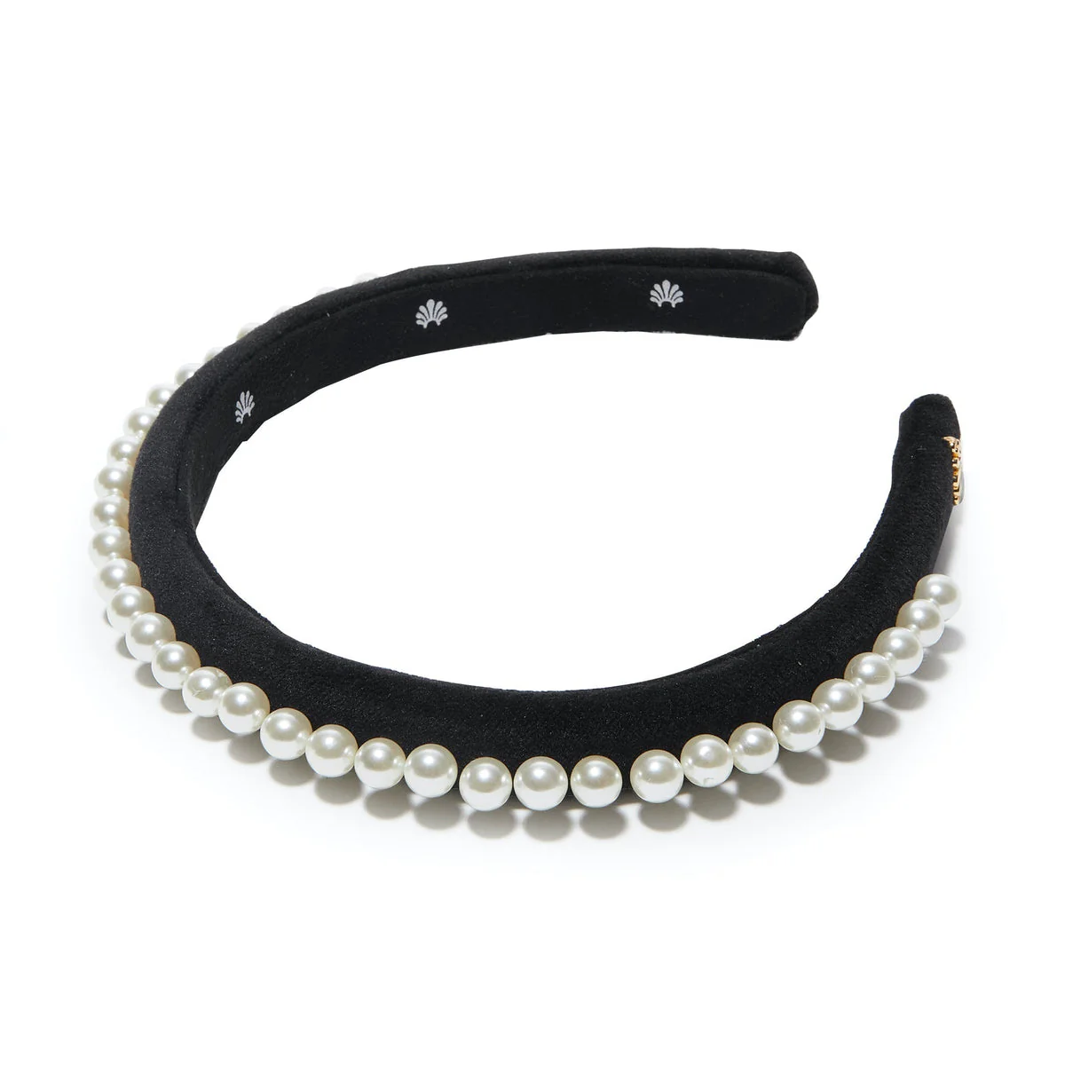 JET PEARL EMBELLISHED VELVET GIGI HEADBAND - Image 2
