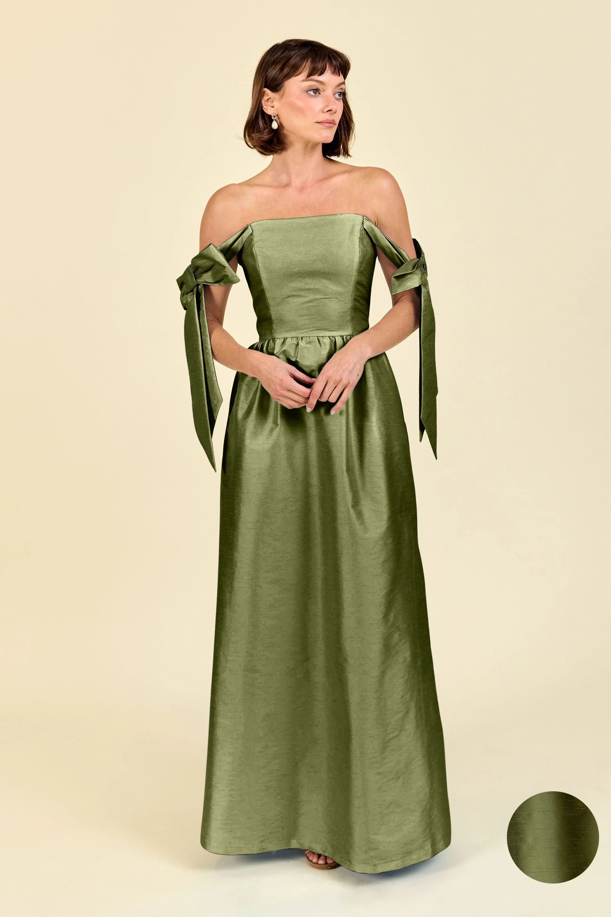 Julie Bodice with Gathered Skirt in Shantung - Image 20