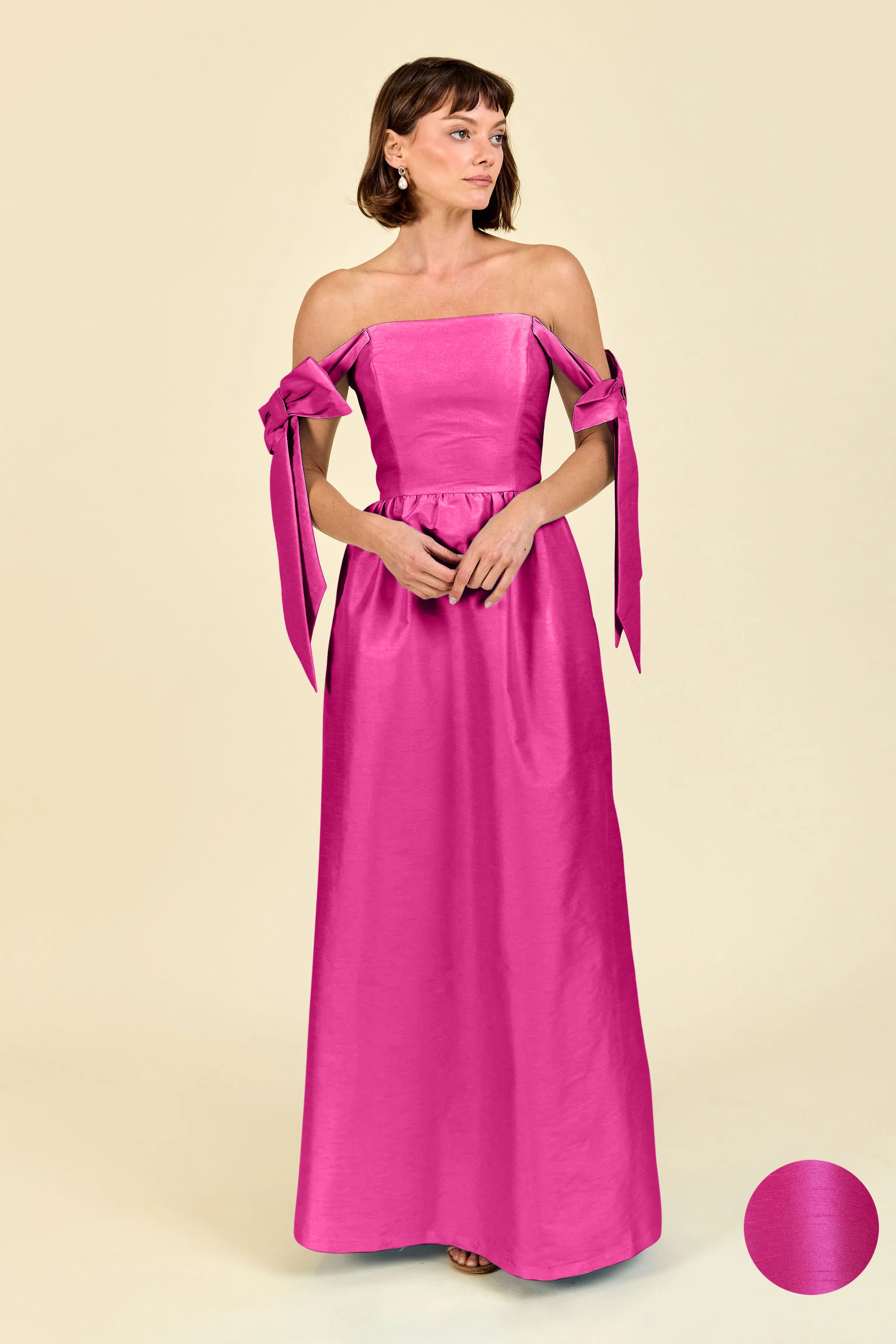 Julie Bodice with Gathered Skirt in Shantung - Image 9