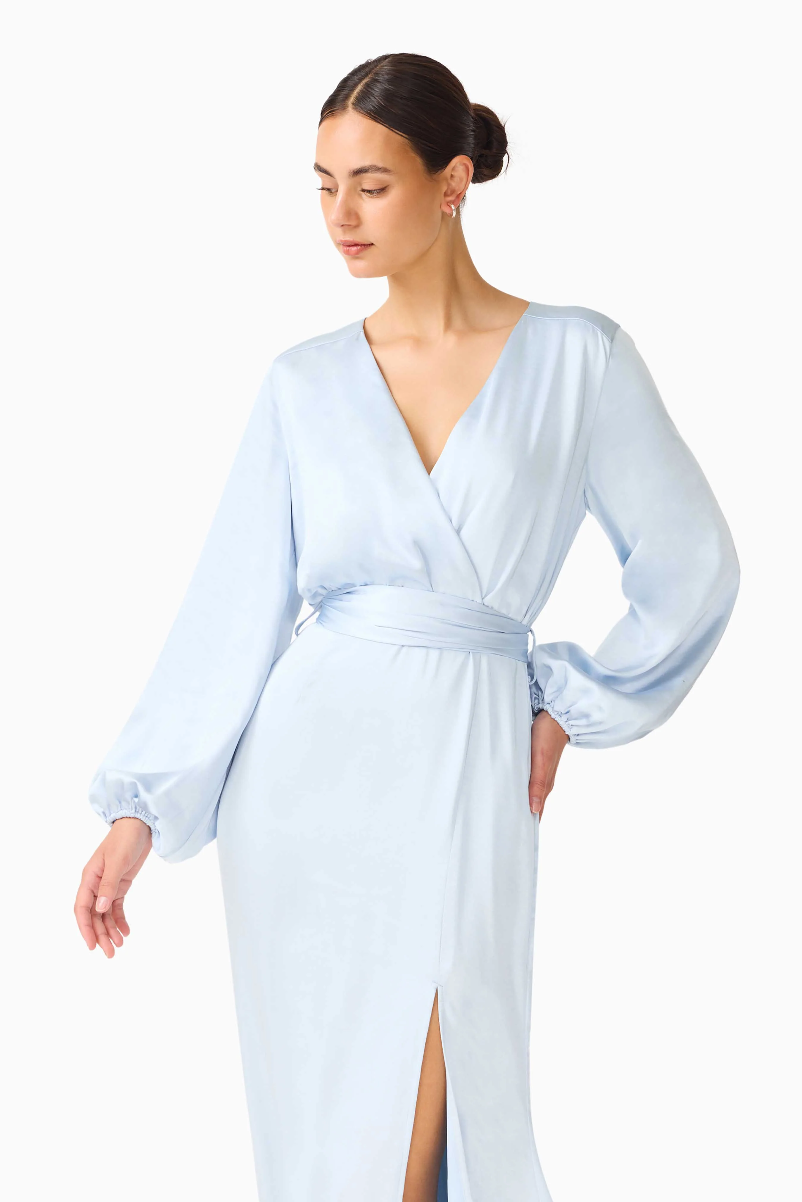 Kai Maxi Dress in Pale Blue - Image 3